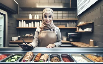 Food counter attendant